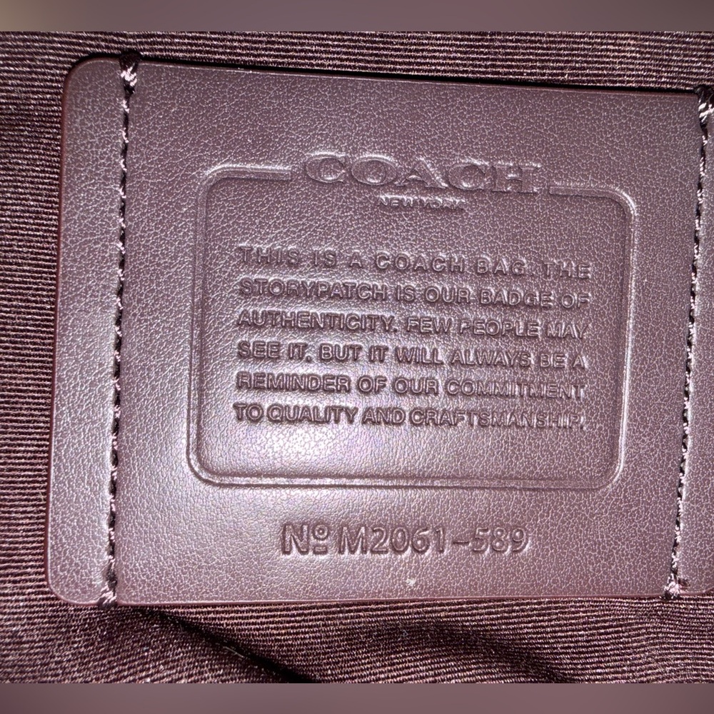 💼 COACH Unisex Structured Brief Signature Logo Calf Leather Bag - Picture 4 of 16